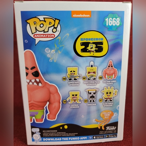 Fry cook games Patrick funko # 1668 (nib) With pop protector - Picture 7 of 7